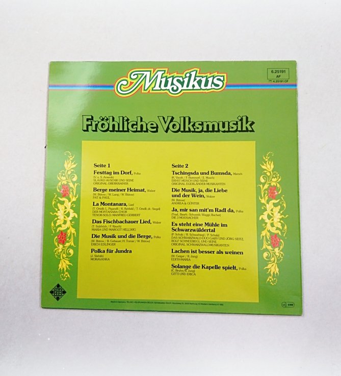 LP Fröhliche Volksmusik 1982 LC 0366