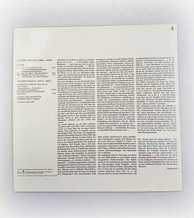 LP Claude Debussy – La Mer